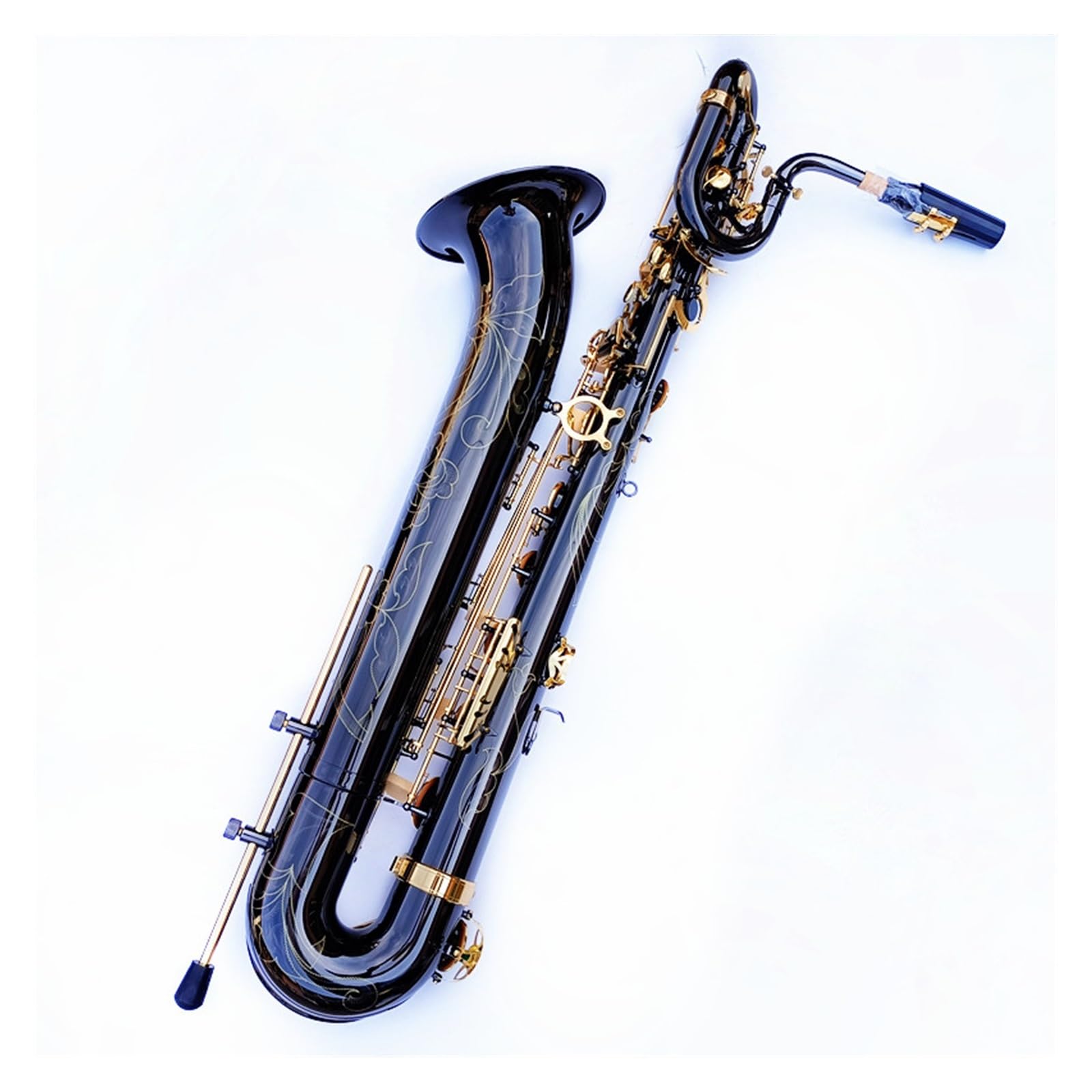 Amazon | バリトンサックス真鍮管ユニークな黒ニッケルメッキ表面